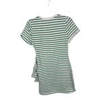 AQUA  Green Striped T-Shirt Dress with Tie Waist Mini‎ Bodycon XS Photo 5