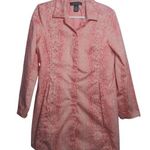 Dialogue  Pink Snake Print Chic Jacket Spring Animal Print Size 10 Photo 0