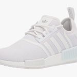 Adidas  NMD_r1 Sneakers in White/White/Silver Metallic Size 9 Photo 0
