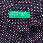 United Colors Of Benetton Benetton Shirt Black Red Long Sleeve Button Front Card Suits Novelty Print Photo 7