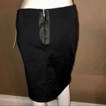 Dalia Collection Dalia Midi Skirt with faux leather trim Photo 1
