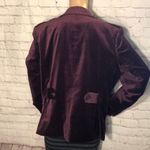 Vintage Motto 1990s Y2K Eggplant Purple Velvet Blazer Marked 16 Runs Small Size undefined Photo 5