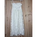 Lulus NWT  Delightful Charisma White Embroidered Sequin Mesh Midi Dress Size XS Photo 1
