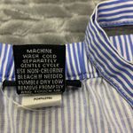 Torrid Striped Blue and White Poplin Lace Up Corset Tank Top Size 1X Photo 13