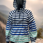 Hunter for Target‎ Striped Hooded Windbreaker Jacket Small 100% Polyester Photo 0