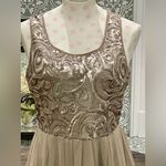 Doe & Rae Boutique Gold Sequin Beaded Sleeveless Cocktail Dress - Small - NWT Photo 2
