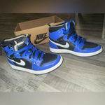 Nike Jordan 1 Retro High Zoom Sisterhood Blue and Black Shoes Photo 3