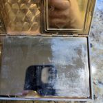 Vintage Mother of Pearl Minaudiere Compact Purse Evening Cosmetic Bag Mirror VTG Photo 15