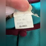 Victor Costa 70’s Turquoise Long Sleeve Pleated Dress Size 12 Blue Photo 11