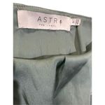 ASTR the Label Aqua Blue Satin Ruffle Crop Top small chic boho Photo 4