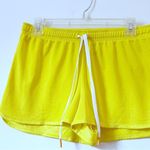 Champion  Women’s Athletic Sport Yellow Drawstring Waist Running Shorts  Sz M Photo 1