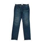 Lane Bryant  Signature Fit Mid Rise Straight Leg Jeans 16L Dark Wash Blue Denim Photo 2