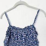 American Eagle [ Outfitters] Blue Floral Ditsy Print Cropped Tank Top Sz Medium M Photo 2