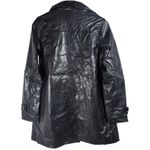 Nasty Gal  Collection Black Faux Leather Longline Trench Coat Jacket Women's‎ M Photo 1