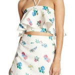 Endless Rose NWT Revolve ‎ Halter Crop Top Penelia Print Size Medium Photo 0