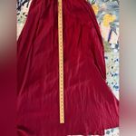 LILBETTER XS Red Wine Burgundy Crochet Lace Maxi Halter Neck Backless Dress NWT Photo 15