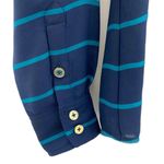 Nautica  Long Sleeve Striped Blue Blouse Button Up Lightweight Nautical Top Sz S Photo 9