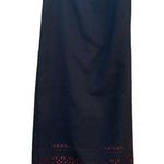 Urban Works women's BLACK maxi skirt Size 12 w/ Red lining/cutout Photo 0