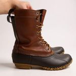 L.L.Bean  Women’s Duck Boots Brown Leather tan  7 Photo 0