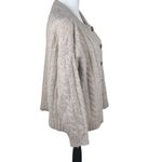 Madewell  Oversized Relaxed Fit Chunky Oatmeal Grandpa Cardigan Sweater Small Photo 4