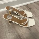 DV by Dolce Vita White and‎ gold Heels with Strappy Design Size 8.5 Photo 1