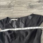 Evan Picone  Black Sheath Dress V-Neck Cap Sleeve Photo 7