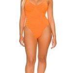 Good American  Jacquard Show Off One-Piece in Orange Cream 7 XXLarge New Womens Photo 0