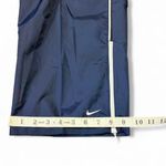 Nike Vintage 90s Unlined Windbreaker Track Pants Women's Medium Blue White Zip Photo 5