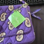 Vera Bradley  Purple Paisley Quilted Clutch Photo 2
