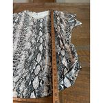 Anydoll Snake Print V Neck Tunic Top Women's 2XL Work Career Animal Daily Shirt Black Size XXL Photo 5