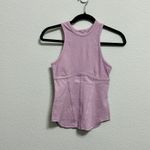 Free People NEW  Headstart Lillac Purple Corset Sleeveless Tank Top Sm Athleisure Photo 1