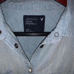American Eagle AEO Western Denim Snap Button Down Photo 4