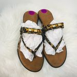 Italian Shoemakers  Leopard Animal Print Thong Sandals sz 8.5.  Photo 3