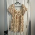 Altar’d State Cream Dress with Floral Print, XXL Pink Photo 3