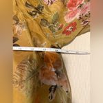 Belle France Yellow and Pink Ruched 3/4 Sleeve Blouse Photo 3