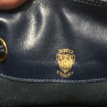 Gucci RARE Vintage Leather Bucket Bag Navy Blue Photo 10