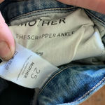 Mother Superior size 25 Scrapper ankle distressed light wash jeans Blue Photo 3