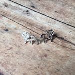 Silver Bully Bulldog Stud Earrings UGA Georgia Samford Photo 2