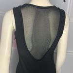 Foreign Exchange  Black BodyCon Mini Dress W/Sheer Panels Size Small Photo 5