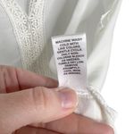 Cato White Semi Sheer Embroidered Boxy Fit Blouse Or Coverup Photo 4