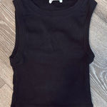 ZARA  Black Muscle Tee Crop Fitted Photo 0