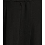 Eileen Fisher  Silk Georgette Crepe Black Pants Pockets Tapered Ankle Large NWT Photo 2
