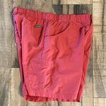 Columbia Women’s Small Nylon Berry Red Pockets Elastic Waistband Shorts Summer Photo 5