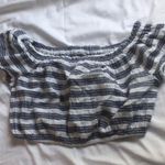 Aerie off the shoulder striped crop top Photo 1