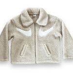 Nike EUC Sportswear Swoosh Full Zip Jacket Sail Off White Photo 1