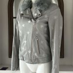 Samantha Sipos Seeing Stars Lambskin Leather Jacket, Size Small Retail $1,895 Photo 2