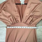 BHLDN  Leila Deep-V Flutter Sleeve Satin Charmeuse Gown Dress Size 10 bridesmaid Photo 8