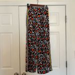 Anthropologie  Red and Black Patterned Wide Leg Pants Photo 5