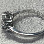 Sterling Silver CZ Cushion Cut Glamorous Halo Engagement Wedding Ring Size 10 Photo 3