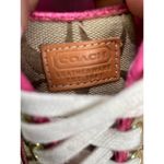 Coach Women's Metallic Pink /Tan Canvas Sneakers/ Shoes Size 7B SKU 4246 Photo 6